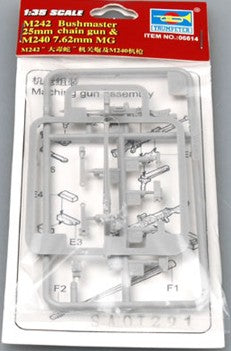 Trumpeter 6614 1/35 M242 Bushmaster 25mm Chain Gun & M240 7.62cm Machine Gun