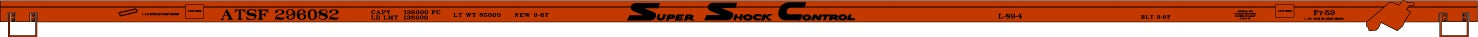 Accurail 8955 Ho 89'Tofc Flat Car Atsf 3#Set
