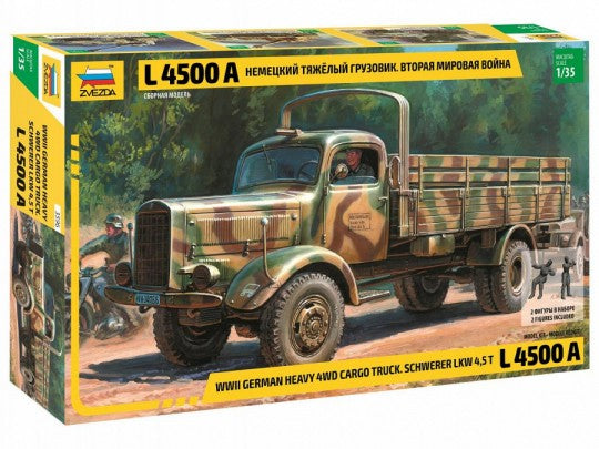 Zvezda 3596 1/35 WWII German Heavy L4500A 4.5-Ton Cargo Truck (D)