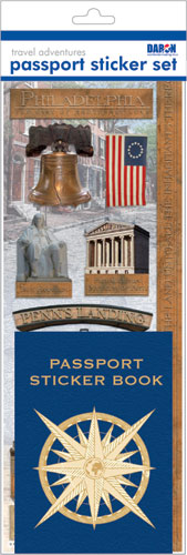 Daron Passport Sticker Sets PP59145 Passport Sticker Set-Philadelphia (**)