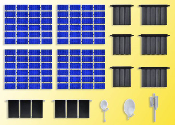 Kibri 38602 1/87 Scale Roof-Top Solar Panel and Satalite Dish Detail Set