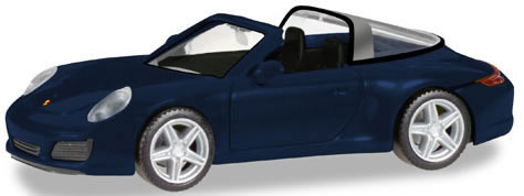 Herpa 38867 HO Scale Porsche 911 Targa 4 - Assembled -- Metallic Blue