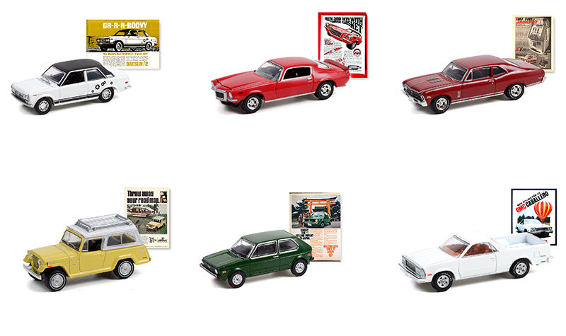 Greenlight 39090-CASE 1/64 Scale Vintage Ad Cars Series 6