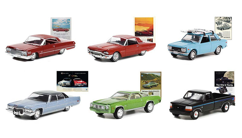 Greenlight 39100-CASE 1/64 Scale Vintage Ad Cars Series 7