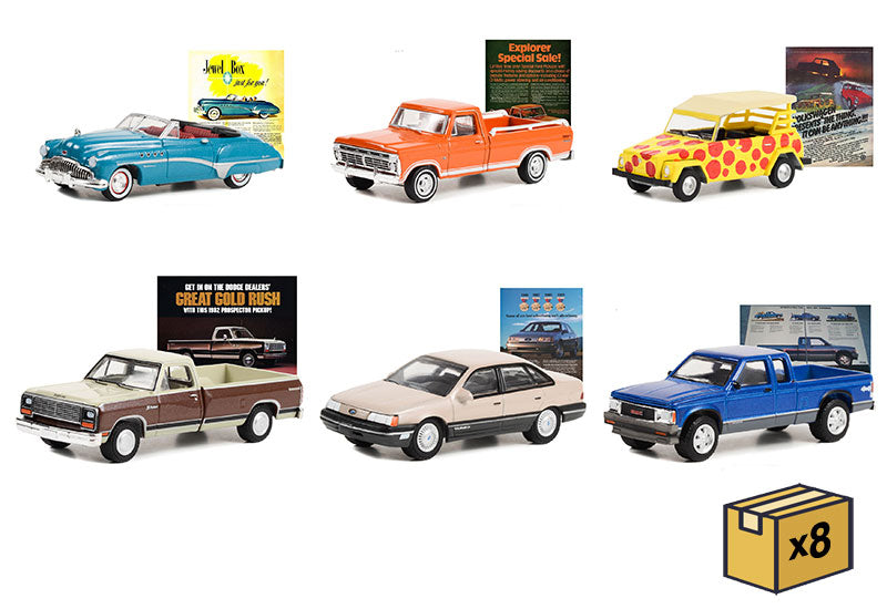 Greenlight 39110-MASTER 1/64 Scale Vintage Ad Cars Series 8