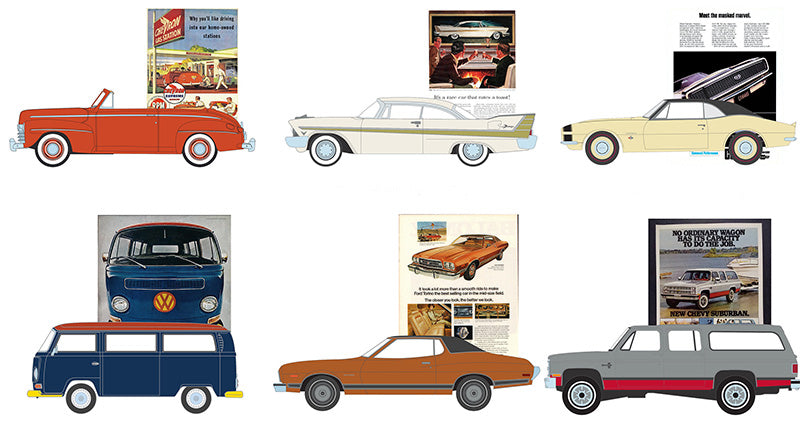 Greenlight 39140-CASE 1/64 Scale Vintage Ad Cars Series 10