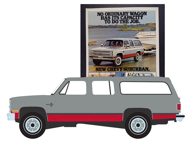 Greenlight 39140-F 1/64 Scale 1981 Chevrolet Suburban Vintage Ad Cars Series 10
