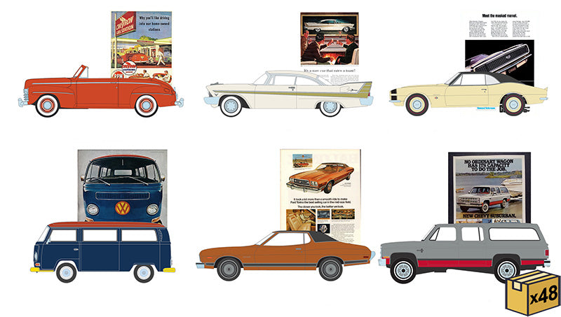 Greenlight 39140-MASTER 1/64 Scale Vintage Ad Cars Series 10