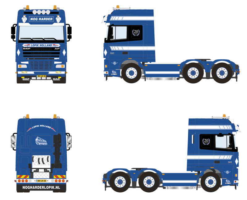 WSI 436832 1/50 Scale Nog Harder - Daf Xf 95 Super Space