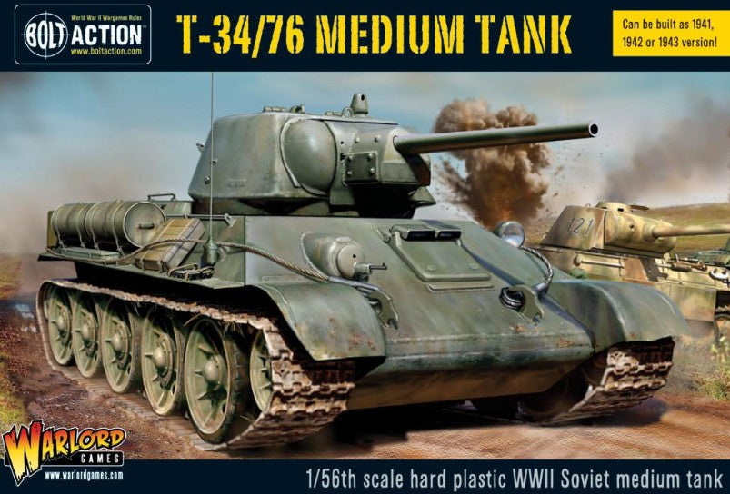 Warlord Games 14007 28mm Bolt Action: WWII T34/76 Soviet Medium Tank (Plastic)