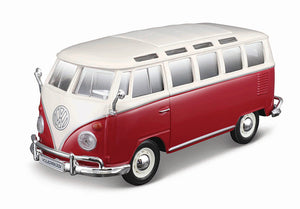 Maisto 39956WTR 1/24 Scale 1962 Volkwagen Samba Van