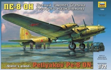 Zvezda 7280 1/72 Petlyakov Pe8ON Stalin's Aircraft