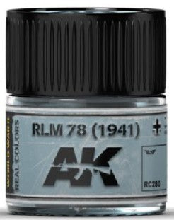 AK Interactive RC280 Real Colors: RLM78 1941 Blue Acrylic Lacquer Paint 10ml Bottle