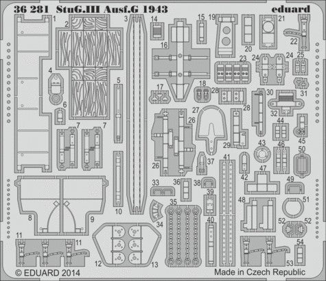 Eduard 36281 1/35 Armor- StuG III Ausf G 1943 for DML (D)