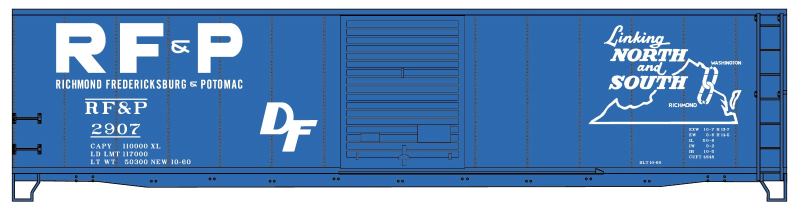 Accurail 5032 Ho 50'Sd Steel Boxcar Rf&P