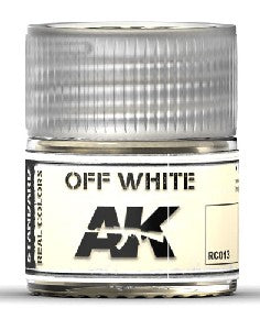 AK Interactive RC13 Real Colors: Off White Acrylic Lacquer Paint 10ml Bottle