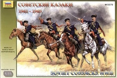 Zvezda 3579 1/35 WWII Soviet Cossacks 1941-45 (4 Mounted) (D)