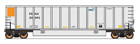 Intermountain Railway 4401016 HO Scale 14-Panel Coalporter(R) Coal Gondola - Ready to Run - Value Line -- NRG Energy TGNX (silver, orange)