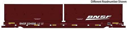 Walthers Proto 105237 HO Scale 50' Evans Cushion Coil Car - Ready to Run -- BNSF Railway #534002 (Round Hood, Boxcar Red, Wedge Logo)
