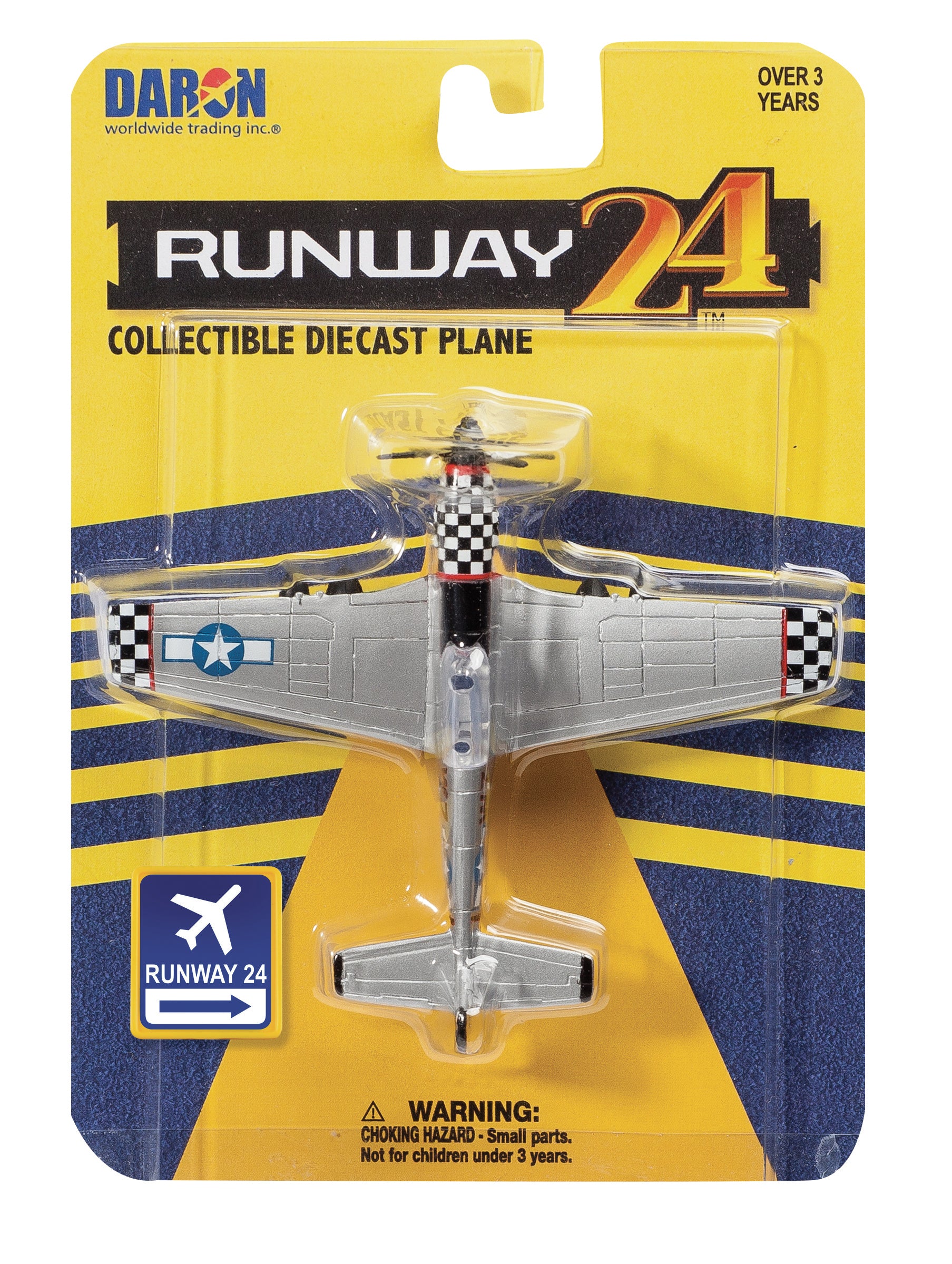 Daron Runway 24 RW820 Runway24 P51D Silver No Runway
