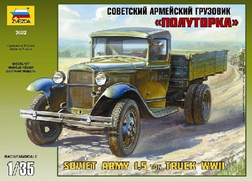 Zvezda 3602 1/35 WWII Soviet 1,5-Ton Army Truck