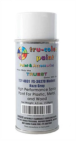 Tru-Color Paint 4031 All Scale Aerosol Spray Paint 4.5oz 135ml Can -- FS-36270: Modern Haze Gray