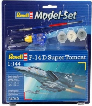 Revell 64049 1/144 F14D Super Tomcat Fighter w/paint & glue