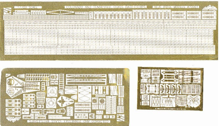 Toms Model Works 788 1/700 USS West Virginia, California & Tennessee Battleship Modernized Detail Set for TSM