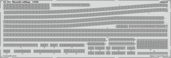 Eduard 53134 1/350 Ship- Musashi Railings for TAM (D)