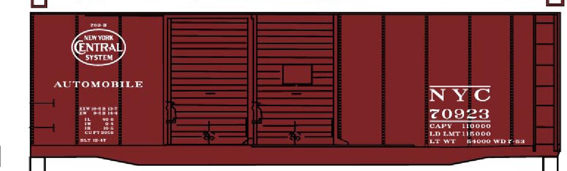 Accurail 36031 Ho 40'Dd Boxcar Nyc