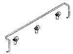 Cal Scale 476 Ho Coupler Lift Bar W/Stantion