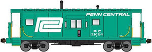 Bluford Shops 40131 N Scale International Car Half-Bay Window Caboose - Ready to Run -- Penn Central #21781 (Jade Green, white, Large Logo)
