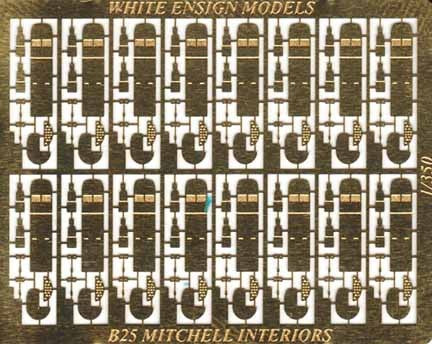 White Ensign Models 3547 1/350 B25 Cockpit Detail Set for 16 Aircraft