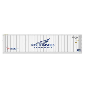 Atlas 3006353 O Scale 40' Reefer Container - Assembled -- NYK Line (white, blue)