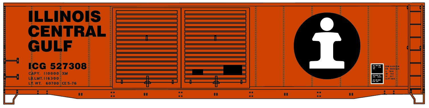 Accurail 5239 Ho Dd 50'Steel Boxcar Icg
