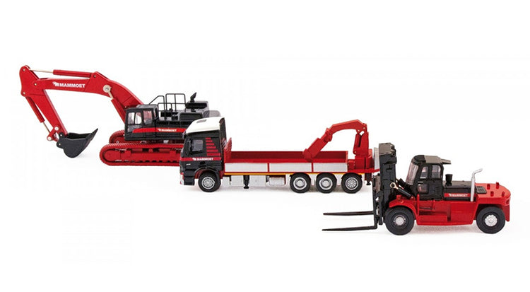 IMC 410106 1/87 Scale Mammoet Construction Set Set Includes: Mammoet Hyundai Excavator