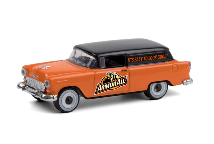 Greenlight 41120-A 1/64 Scale Armor All - 1955 Chevrolet Sedan Delivery Running