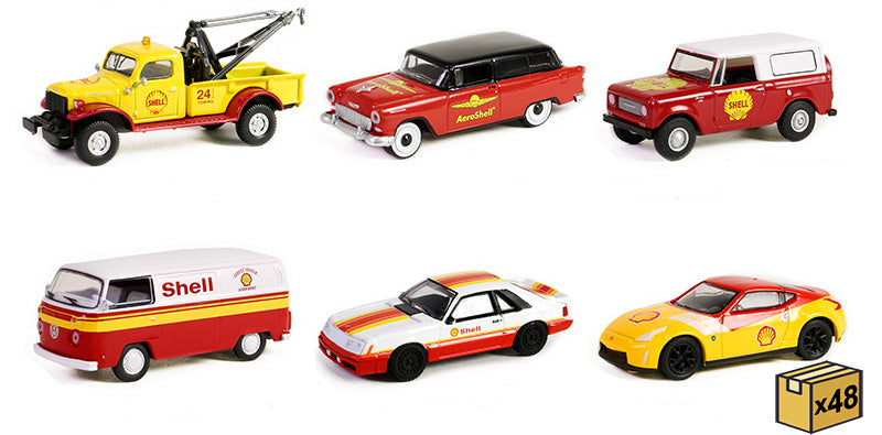Greenlight 41155-MASTER 1/64 Scale Shell Oil Special Edition Series 2 48-Piece Assortment