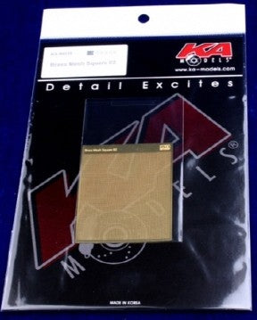 Ka Models KA18 Brass Square Pattern Mesh 02 0.6mm x 0.6mm (Photo-Etch)