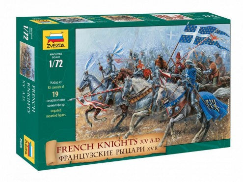 Zvezda 8036 1/72 French Knights XV Century (19 Mtd) (D)