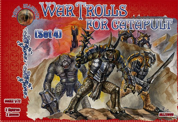 Alliance Figures 72033 1/72 War Trolls Set #4 Figures (2) for Catapult