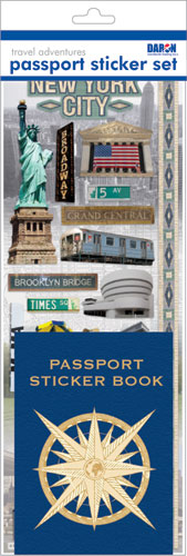 Daron Passport Sticker Sets PP59206 Passport Sticker Set-New York City #2 (**)