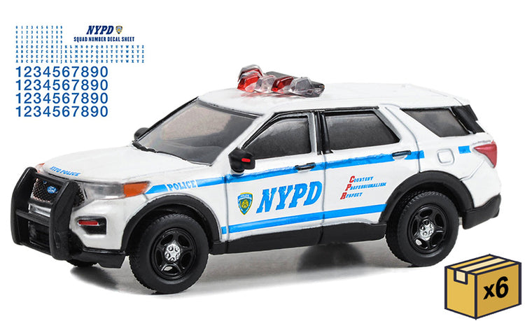 Greenlight 42776-CASE 1/64 Scale NYPD - 2020 Ford Police Interceptor Utility