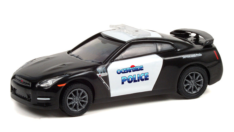 Greenlight 42960-D 1/64 Scale Oceanside California Police - 2015 Nissan GT-R Hot