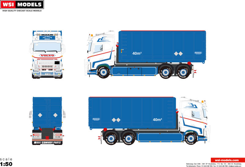 WSI 526682 1/50 Scale Loods Akeri - Volvo Fh4 Globetrotter 6X2 Tag