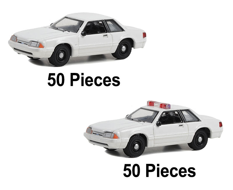 Greenlight 43008-MASTER 1/64 Scale Police - 1987-93 Ford Mustang SSP