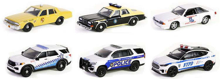 Greenlight 43030-CASE 1/64 Scale Hot Pursuit Series 45 6-Piece Set