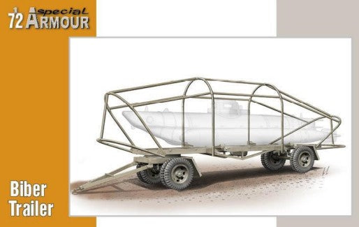 Special Hobby 172018 1/72 Biber German Missile Submarine Trailer for #72006