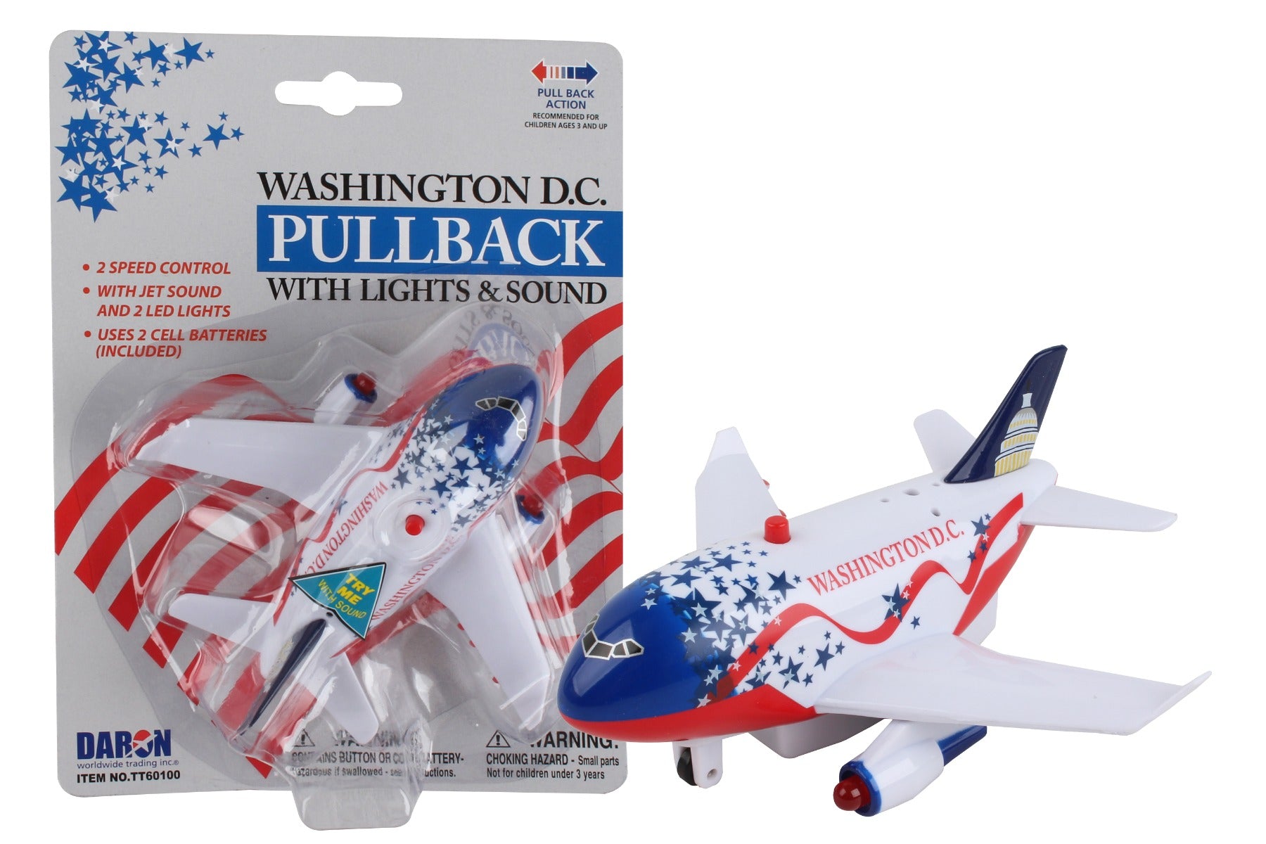 Daron Toytech TT60100 Washington Dc Pullback W/Light & Sound