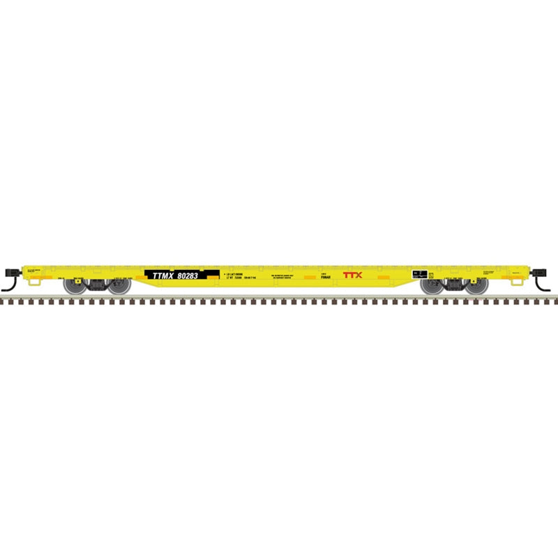 Atlas Trainman 20006472 Ho 68'Flat Car Ttx 80283